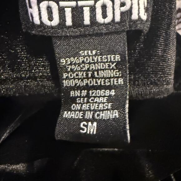 Hot Topic Black Velvet Lace Up Mini Skirt Small Goth Grunge Emo Dark Academia - Picture 5 of 7